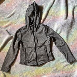 Old Navy Kids Charcoal Hooded Active Power press moisturizer wicking Jacket